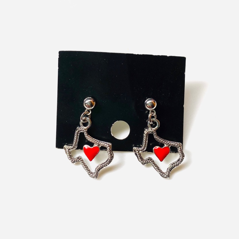 ❤️ Texas heart earrings ❤️